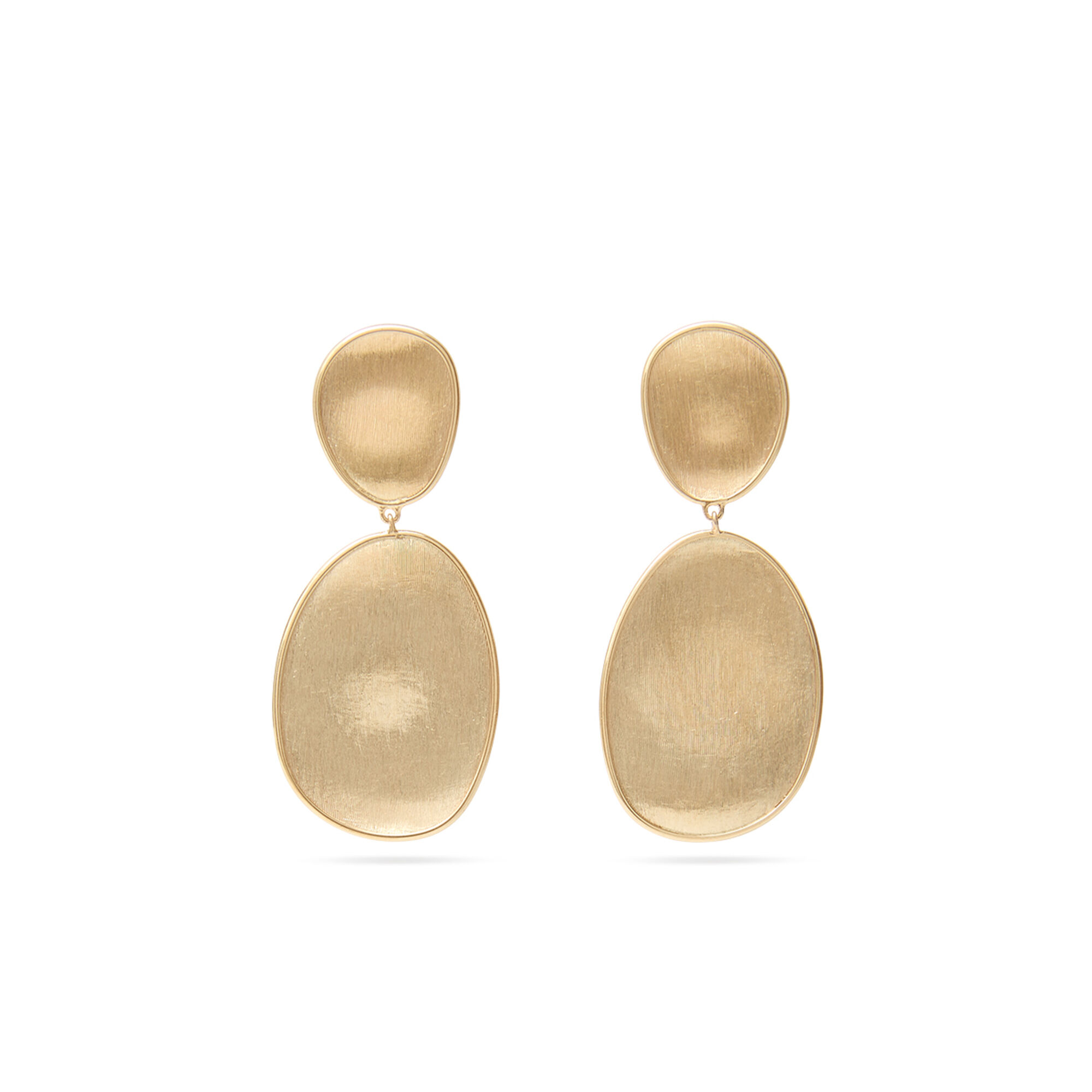 Lunaria Yellow Gold Small Double Drop Earrings | Marco Bicego | Birks